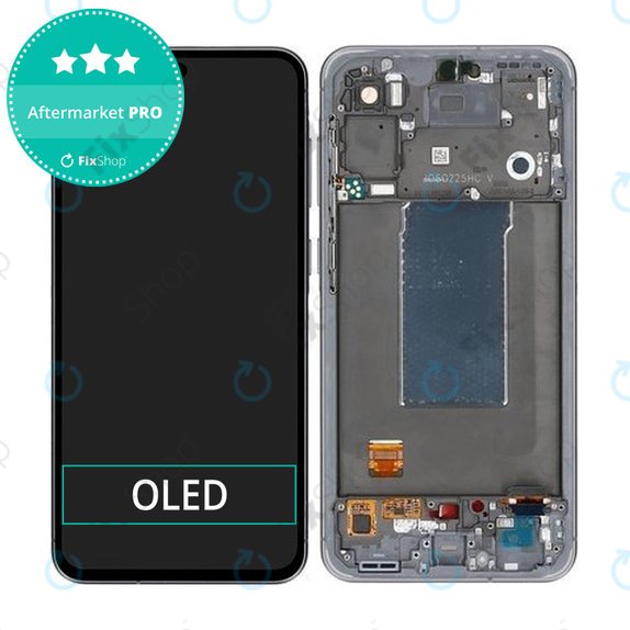 Samsung Galaxy A56 A566E - Ecran LCD + Sticlă Tactilă + Ramă (Awesome Graphite) OLED