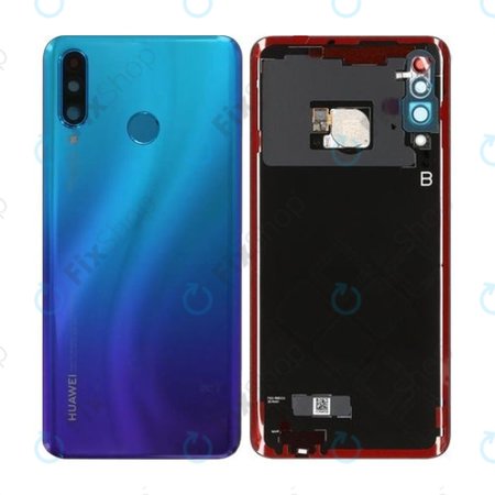 Huawei P30 Lite, P30 Lite 2020 - Carcasă Baterie (Peacock Blue) - 02352RPY Genuine Service Pack