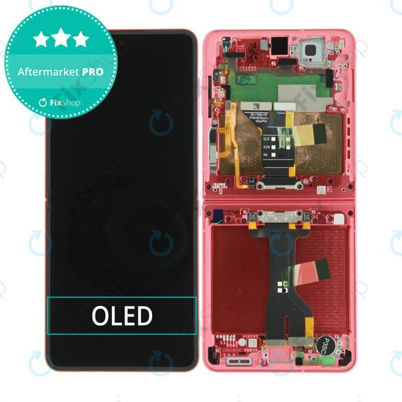 Samsung Galaxy Z Flip 7 F766B - Ecran LCD + Sticlă Tactilă + Ramă (Coralred) OLED