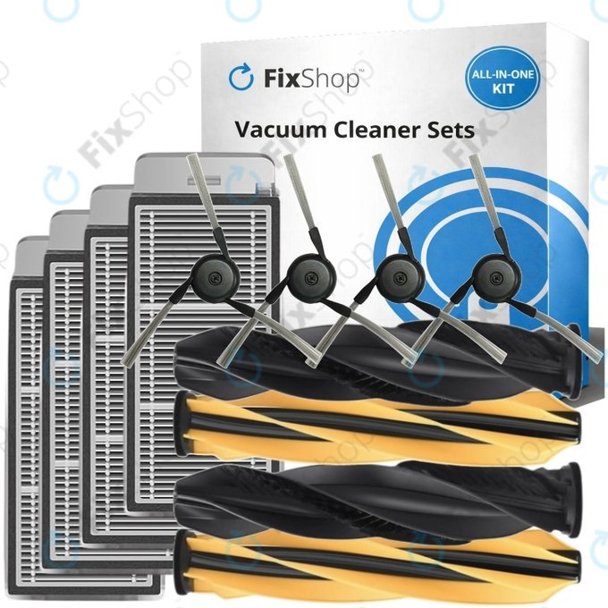 Set de piese de schimb pentru Dreame X50 Ultra, L50 Ultra, L40s Ultra, L40s Pro Ultra, X50 Master, Mova V50 (2 perechi de perii principale, 4x Filter, 4x Perie laterală)