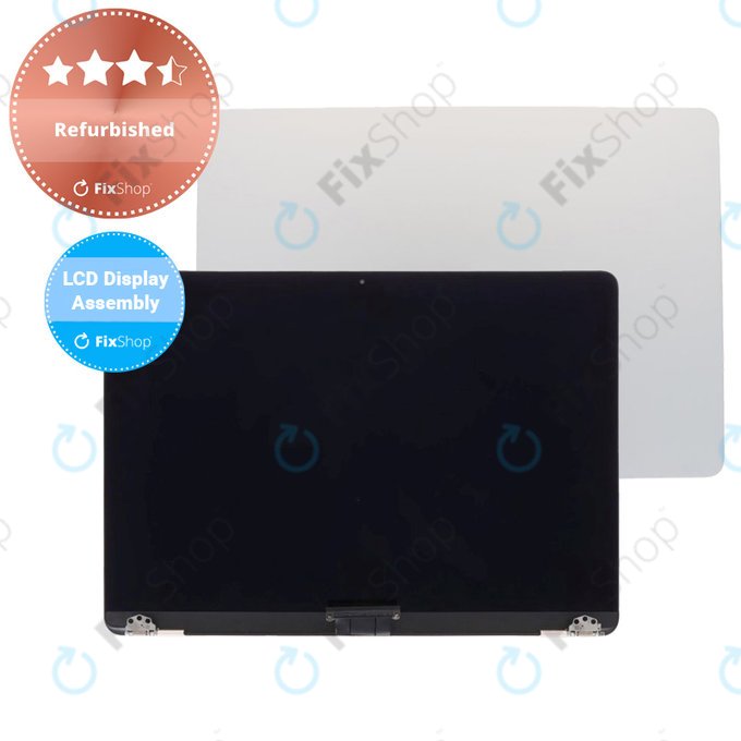 Apple MacBook Air 13" M3 A3113 (2024) - Ecran LCD + Sticlă Frontală + Carcasă Spate (Silver) Refurbished