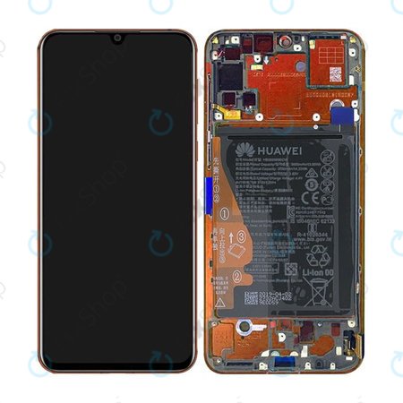 Huawei Nova 5 Pro - Ecran LCD + Sticlă Tactilă + Ramă + Baterie (Coral Orange) - 02353JUN