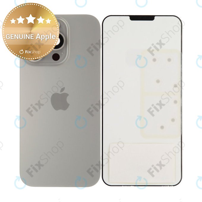 Sticlă Carcasă Spate pentru iPhone 16 Pro | Natural Titanium | 661-42725 | Genuine Apple