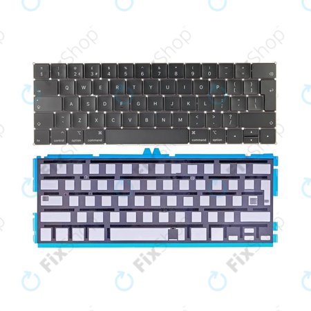 Apple MacBook Pro 13" A1989 (2018 - 2019), 15" A1990 (2018) - Tastatură + Iluminare de Fundal UK/EU