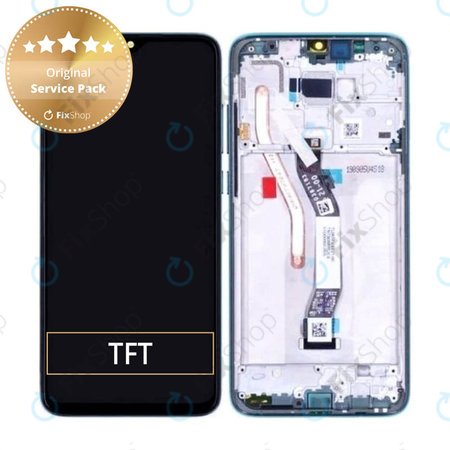 Xiaomi Redmi Note 8 Pro - Ecran LCD + Sticlă Tactilă + Ramă (Ocean Blue) - 56000G00G700 Genuine Service Pack