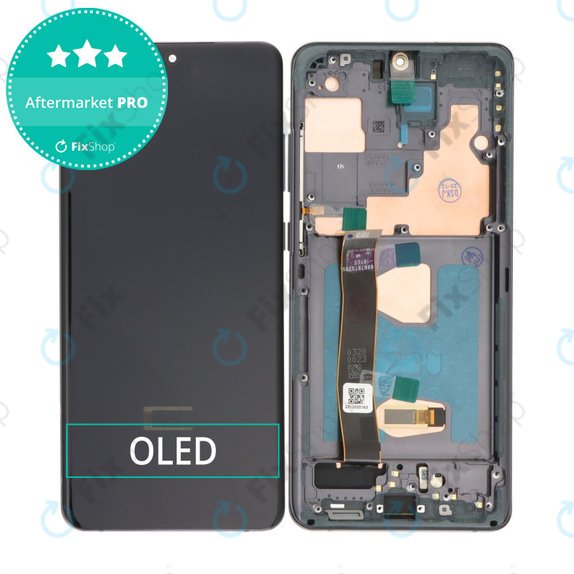 Samsung Galaxy S20 Ultra G988F - Ecran LCD + Sticlă Tactilă + Ramă (Cosmic Black) OLED