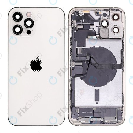 Apple iPhone 12 Pro Max - Carcasă Spate cu Piese Mici (Silver)