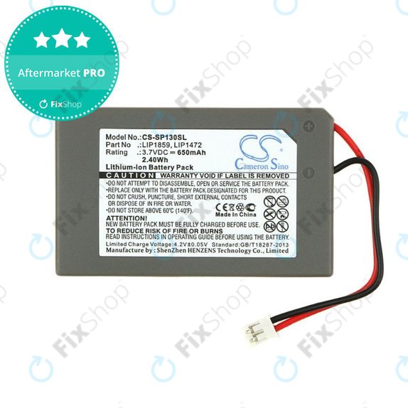 Baterie pentru Sony PlayStation 3, 650mAh, Li-Ion, 3.7V, LIP1859, HQ