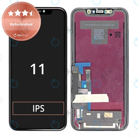 Ecran pentru iPhone 11, Sticlă tactilă cu ramă, Refurbished