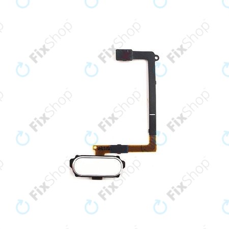 Samsung Galaxy S6 G920F - Buton Acasă + Cablu flex (White Pearl) - GH96-08166A Genuine Service Pack