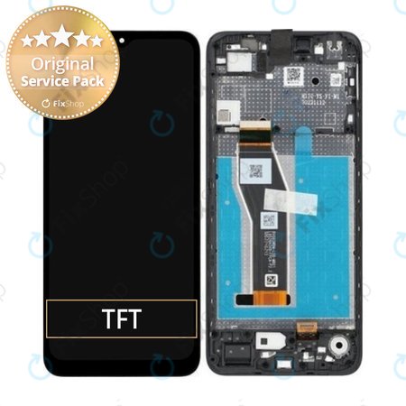 Motorola Moto E13 - Ecran LCD + Sticlă Tactilă + Ramă (Cosmic Black) - 5D68C22340 Genuine Service Pack