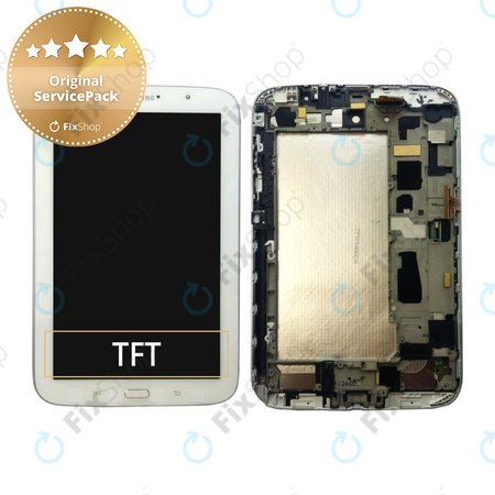 Samsung Galaxy Note 8.0" GT-N5100, N5110 - Ecran LCD + Sticlă Tactilă (White) - GH97-14571A Genuine Service Pack