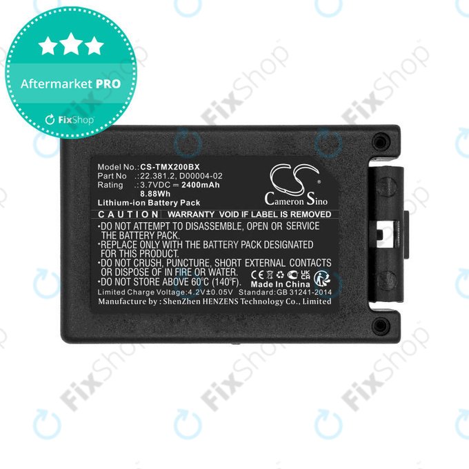 Baterie pentru Tele Radio TG-TXMNL, 2400mAh, Li-Ion, 3.7V, D00004-02, HQ