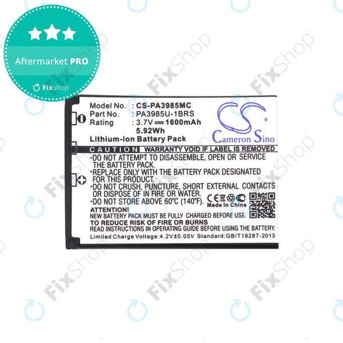 Baterie pentru Toshiba Camileo X200, X400, 1600mAh, Li-Ion, 3.7V, PA3985, HQ