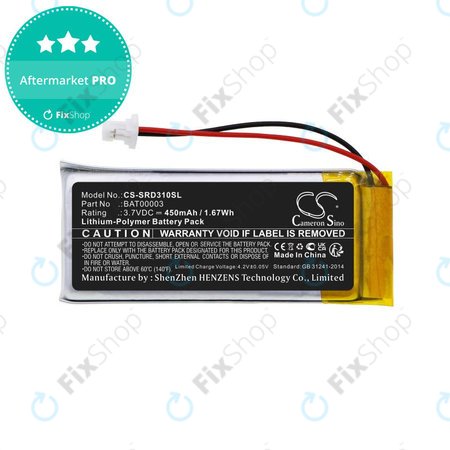 Baterie pentru Cardo Q1, Q3, 450mAh, Li-Pol, 3.7V, BAT00003, HQ