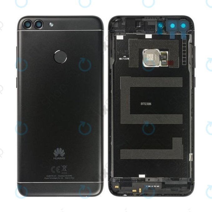 Huawei P Smart FIG-L31 - Carcasă Baterie + Senzor Ampentruntă (Negru) - 02352NCC, 02351TEF Genuine Service Pack