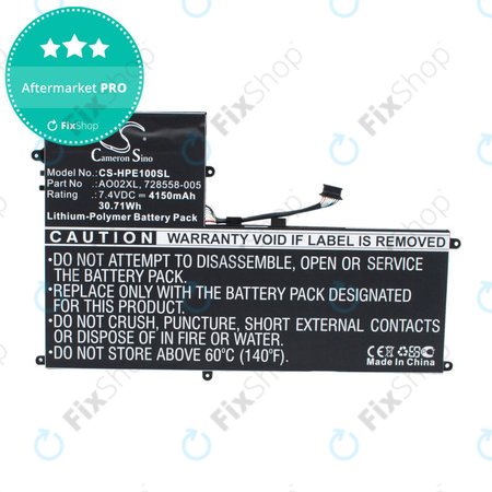 Baterie pentru HP Elitepad 1000, Elitepad 1000 G2, Ultrabook Ao02xl Series, 4150mAh, Li-Pol, 7.4V, AO02XL, HQ