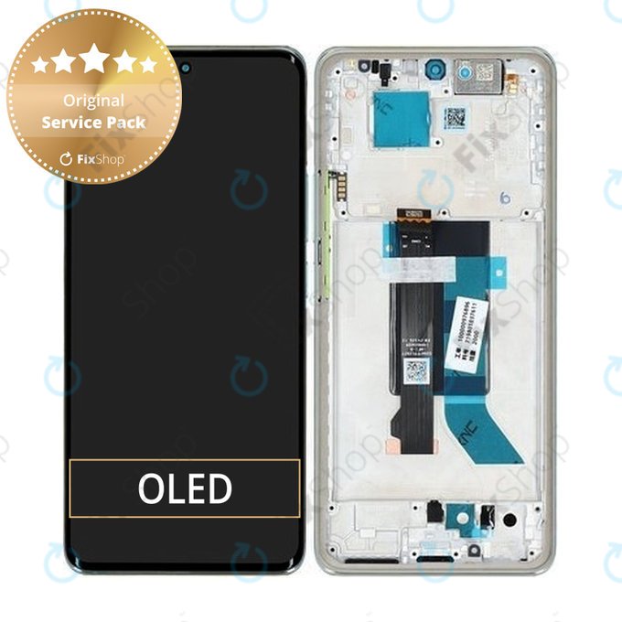 Xiaomi Redmi Note 14 Pro 5G 24090RA29G - Ecran LCD + Sticlă Tactilă + Ramă (Coral Green) - 56002500O1600 Genuine Service Pack