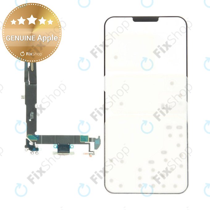 Conector de Încărcare + Cablu Flex pentru iPhone 16 Plus | White | 923-11093 | Genuine Apple