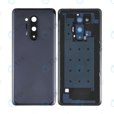 OnePlus 8 Pro IN2023 IN2020 - Carcasă Baterie + Sticlă Cameră Spate (Onyx Black)