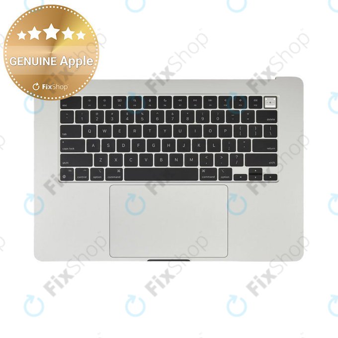 Ramă superioară tastatură pentru MacBook Air 15", A3114 (2024), cu tastatură US și baterie, Silver, 661-40267, Genuine Apple