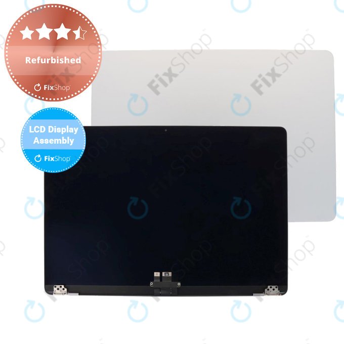 Apple MacBook Air 15" M2 A2941 (2023), M3 A3114 (2024) - Ecran LCD + Sticlă Frontală + Carcasă Spate (Silver) Refurbished