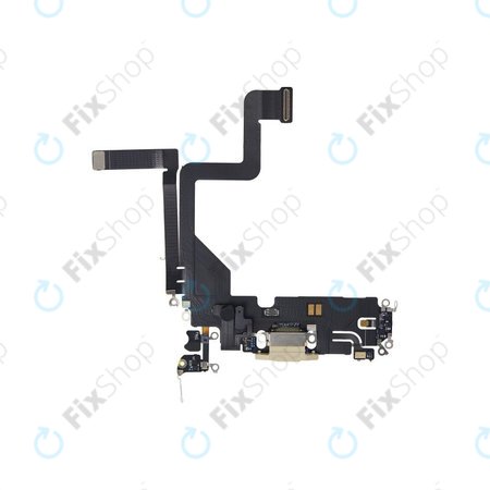 Apple iPhone 14 Pro - Conector de Încărcare + Cablu Flex (Gold)