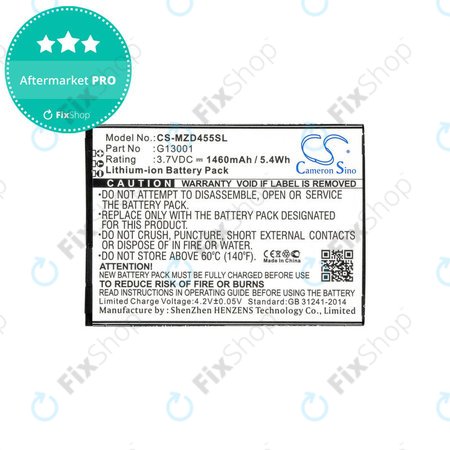 Baterie pentru Navon Mizu D455, 1460mAh, Li-Ion, 3.7V, G13001, HQ