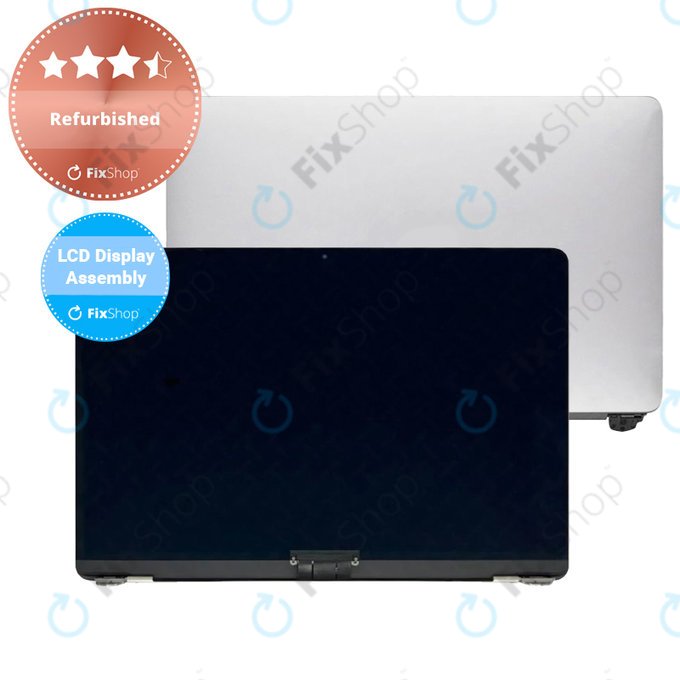 Apple MacBook Air 13" A1932 (2019), 13" A2179 (2020) - Ecran LCD + Sticlă Frontală + Carcasă Spate (Silver) Refurbished