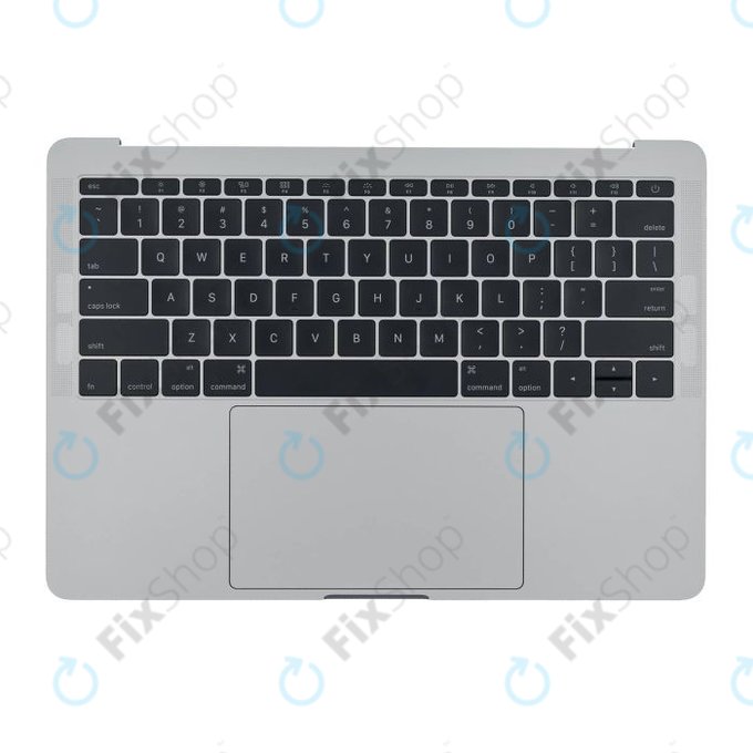 Apple MacBook Pro 13" A1708 (Late 2016 - Mid 2017) - Superior Ramă Tastatură + Baterie + Tastatură (US) + Microfon + Trackpad + Boxe (Silver)