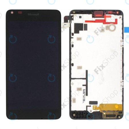 Microsoft Lumia 640 - Ecran LCD + Sticlă Tactilă + Ramă (Negru) - 00813P8