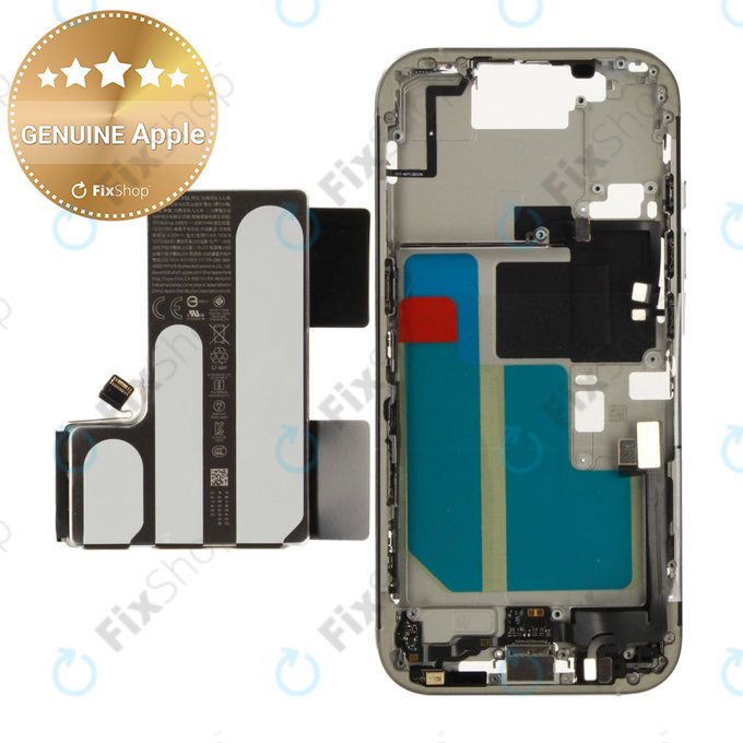 Ramă Mijlocie cu Baterie iPhone 16 Pro | White Titanium | ZD076-00690 | Genuine Apple