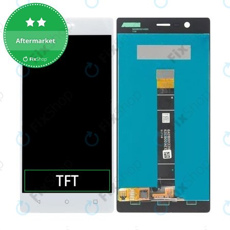 Nokia 3 - Ecran LCD + Sticlă Tactilă (White) TFT