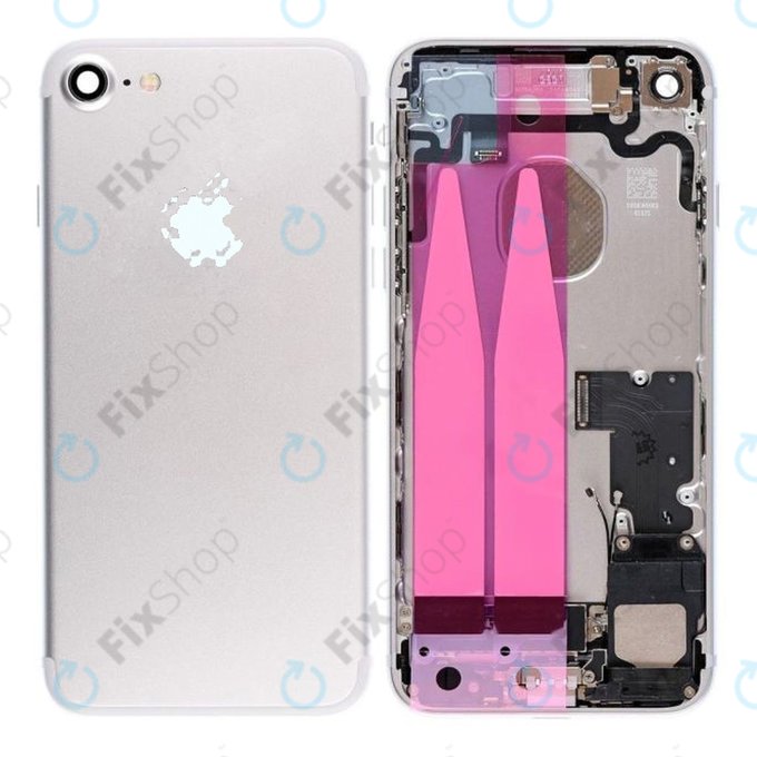 Apple iPhone 7 - Carcasă Spate cu Piese Mici (Silver)
