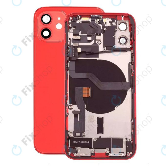 Apple iPhone 12 - Carcasă Spate cu Piese Mici (Red)
