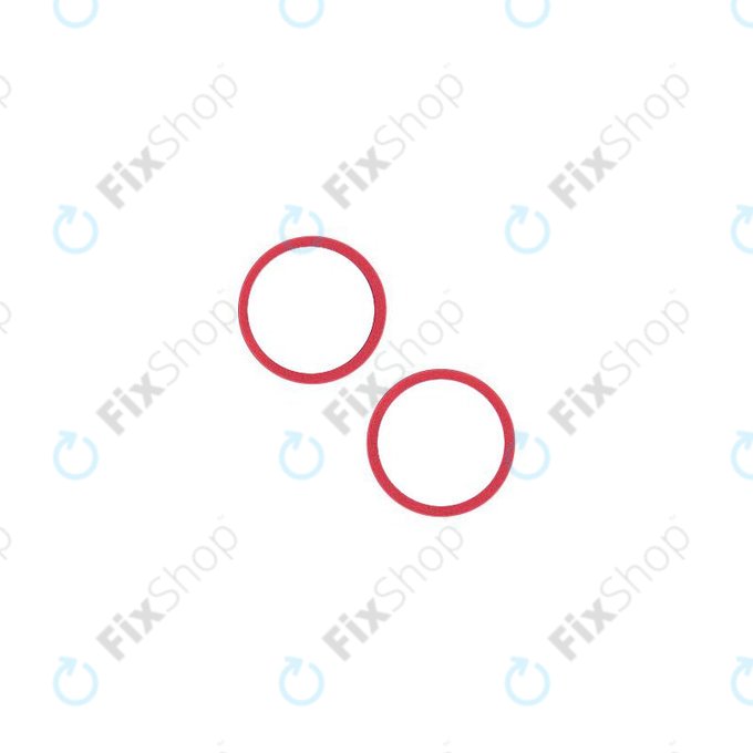 Apple iPhone 14, 14 Plus - Ramă Diapozitiv Cameră (Red) - 2buc
