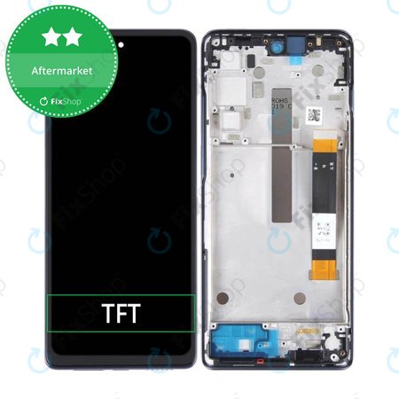 Motorola Moto G200 XT2175 - Ecran LCD + Sticlă Tactilă + Ramă (Black) TFT