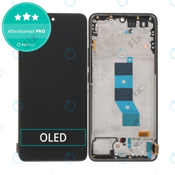 Xiaomi Redmi Note 14 5G 24094RAD4G - Ecran LCD + Sticlă Tactilă + Ramă (Black) OLED