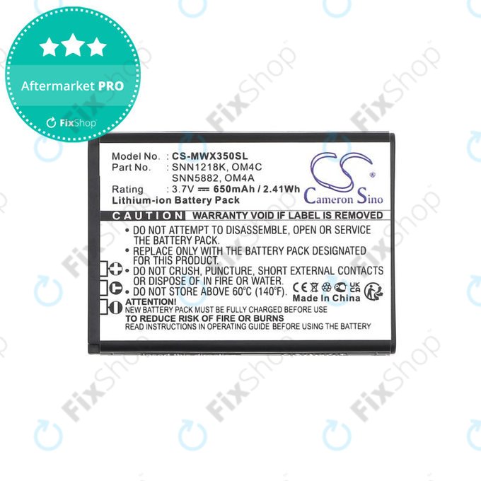 Baterie pentru Motorola Gleam +, 650mAh, Li-Ion, 3.7V, OM4A, OM4C, HQ