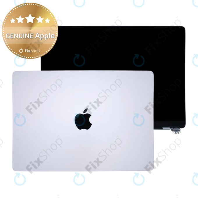 Display LCD pentru MacBook Pro 14", A3112, A3185 (2024), cu sticlă frontală și capac, Silver, 661-41792, Genuine Apple