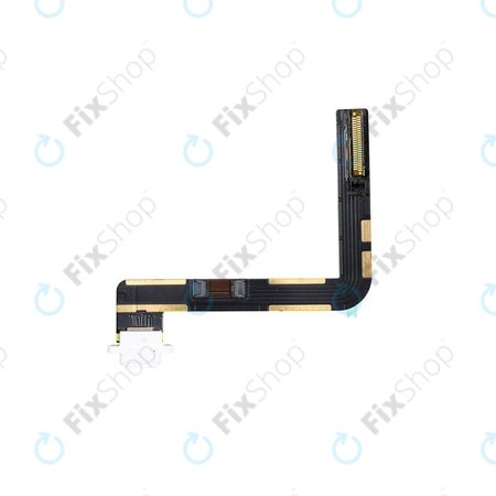 Apple iPad (7th Gen 2019, 8th Gen 2020, 9th Gen 2021) - Conector de Încărcare + Cablu Flex (White)