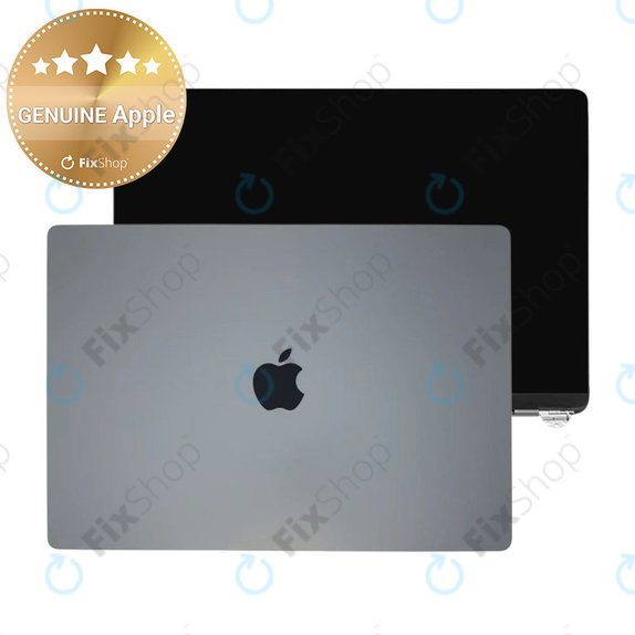 Display LCD pentru MacBook Air 13", A3113 (2024), cu sticlă frontală și capac, Space Gray, 661-40278, Genuine Apple