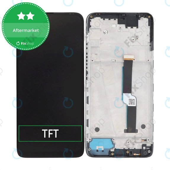 Motorola One Fusion Plus - Ecran LCD + Sticlă Tactilă + Ramă (Black) TFT