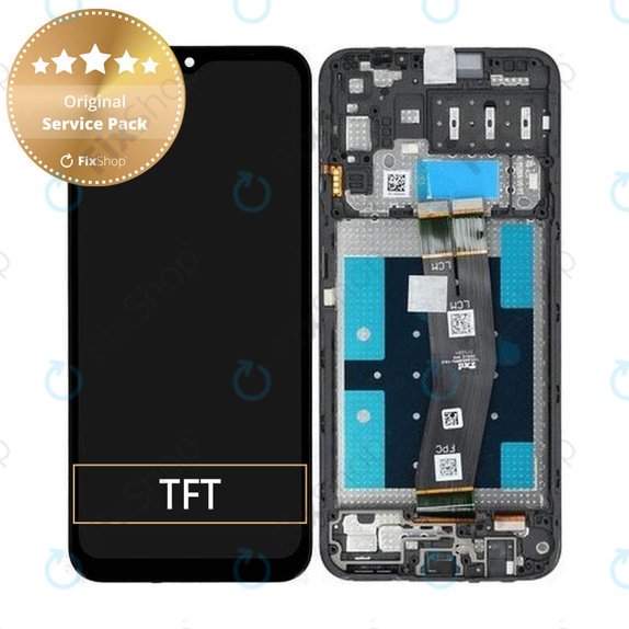 Samsung Galaxy A14 A145R - Ecran LCD + Sticlă Tactilă + Ramă (Black) - GH81-23541A, GH81-23540A Genuine Service Pack