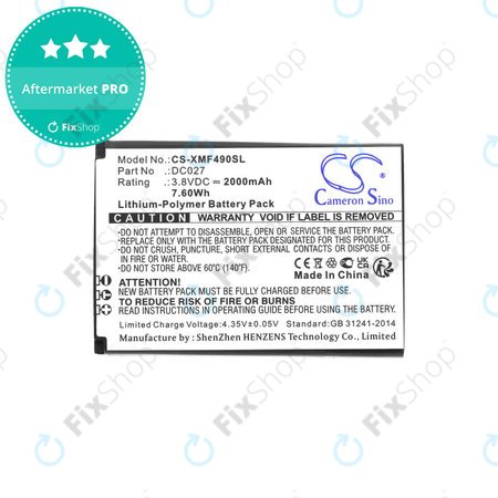 Baterie pentru Xiaomi F490 4g, 2000mAh, Li-Pol, 3.8V, DC027, HQ