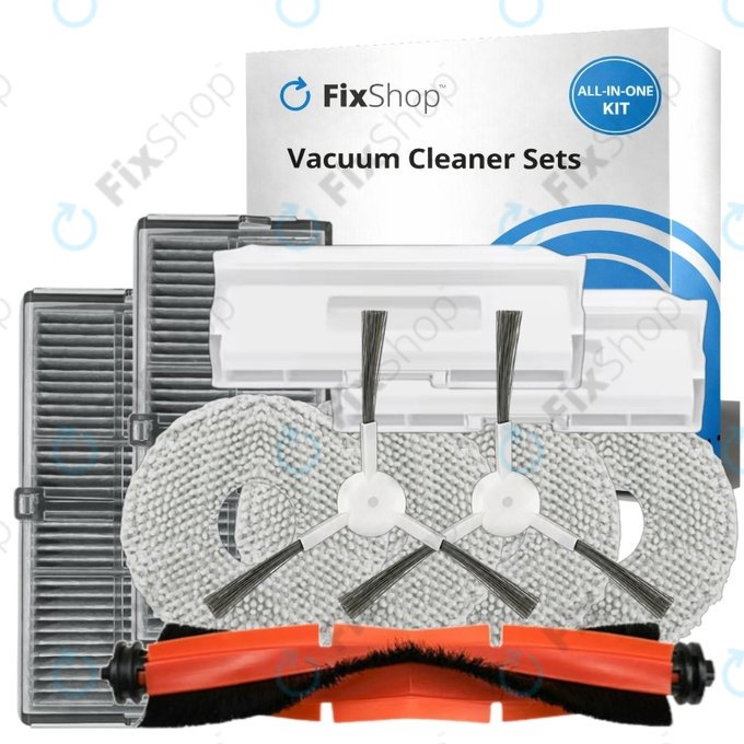 Set de piese de schimb pentru Xiaomi Robot Vacuum H40 - Complete set (1x Perie principală, 2x Filter, 2x Perie laterală, 4x Mop, 2x Sac de praf)