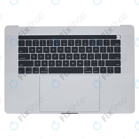 Apple MacBook Pro 15" A1707 (Late 2016 - Mid 2017) - Superior Ramă Tastatură + Tastatură (US) + Microfon + Trackpad + Boxe (Silver)