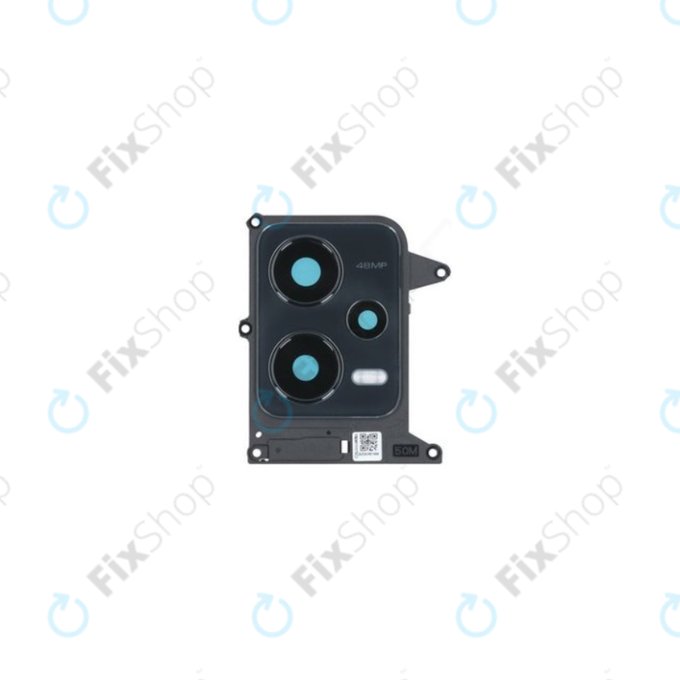 Xiaomi Redmi Note 12 5G - Sticlă Cameră Spate + Ramă (Onyx Gray) - Genuine Service Pack