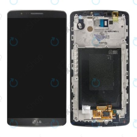 LG G3 D855 - Ecran LCD + Sticlă Tactilă + Ramă (Titan Negru) - ACQ87190302 Original