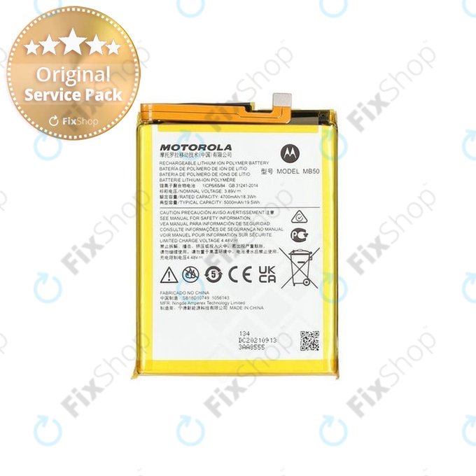 Motorola Moto G200 XT2175 - Baterie MB50 5000mAh - SB18D10749, SB18D22902 Genuine Service Pack